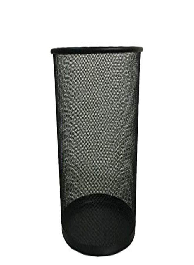 Partner Metal Mesh Waste Bin Round Medium Black_ with two years guarantee of satisfaction and quality